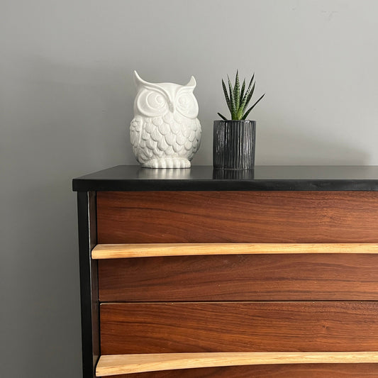 MCM Small Dresser Black and Wood
