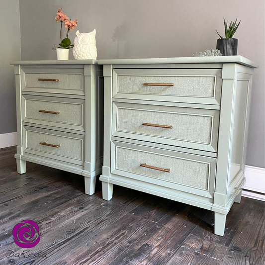 Large Nightstands in Green