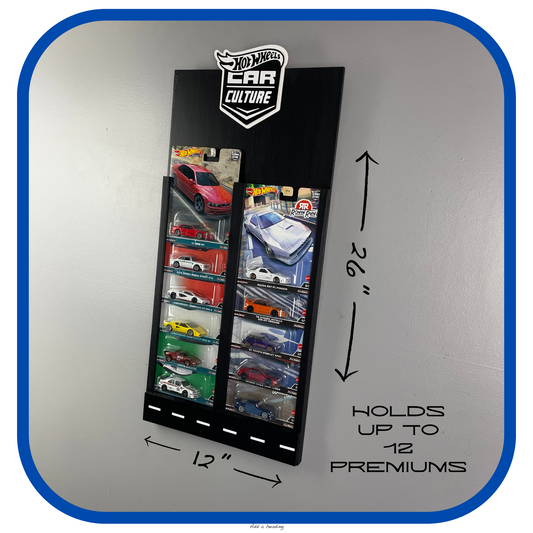 Toy Car Display Shelf 1/64 for Hot Wheels " Car Culture " Blister Packs
