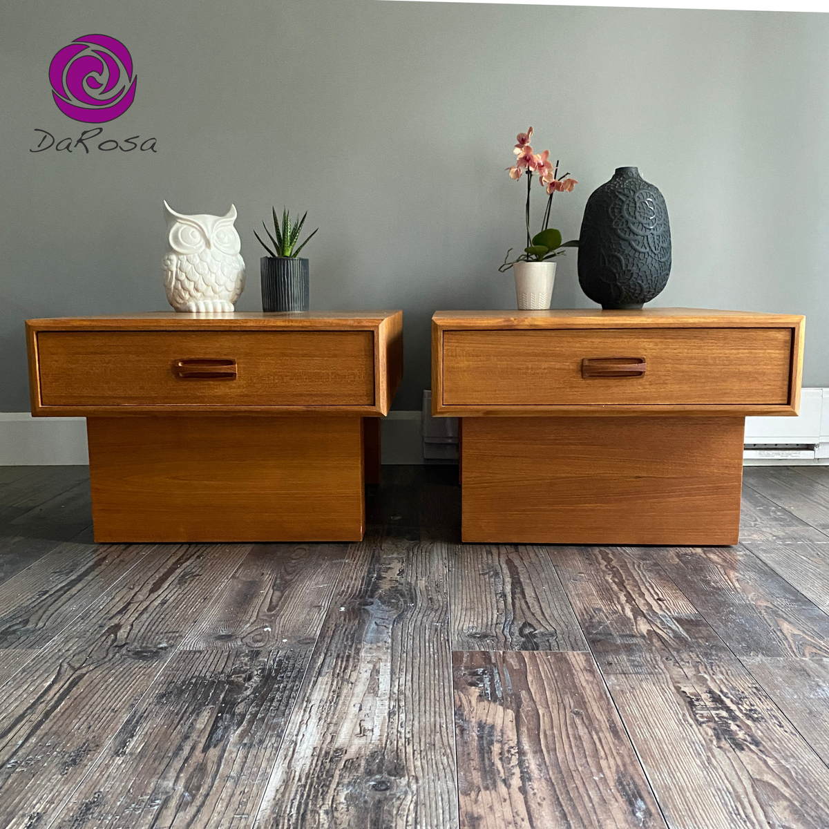 Set of 2 MCM End Tables