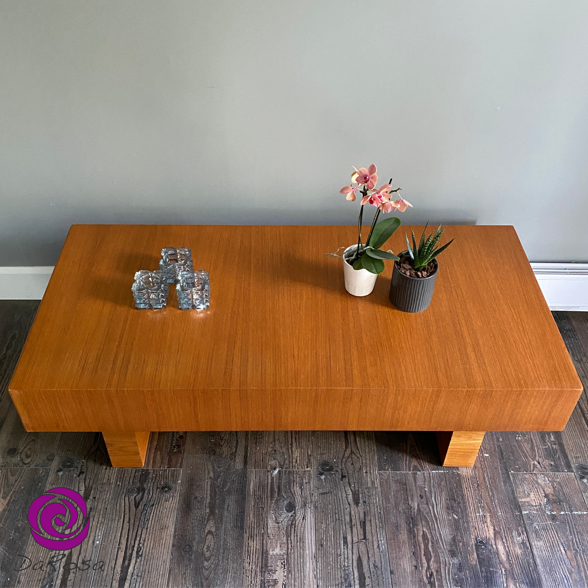 Mid Century Modern Coffee Table with two Drawers