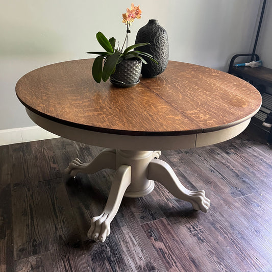 Oak Pedestal Table