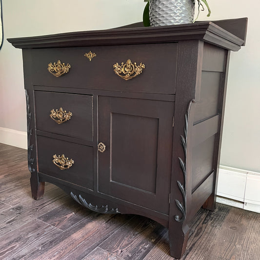 Antique Oak Washstand
