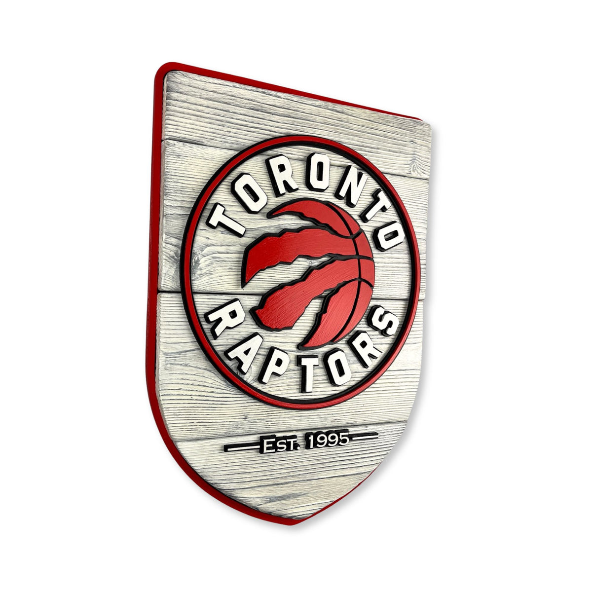 Toronto Raptors Wood Shield – Wall Art – Handmade Fan Decor