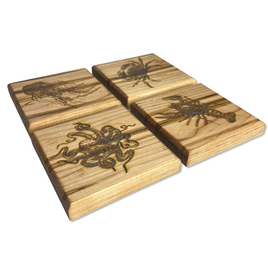 Ocean Creatures Coaster Set of 4 - DaRosa Creations