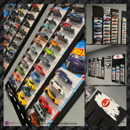 Toy Car Display Shelf 1/64 for Hot Wheels " Mainline " Blister Packs