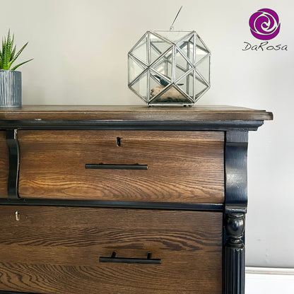 Black Antique Dresser - Dark Stain