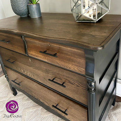 Black Antique Dresser - Dark Stain