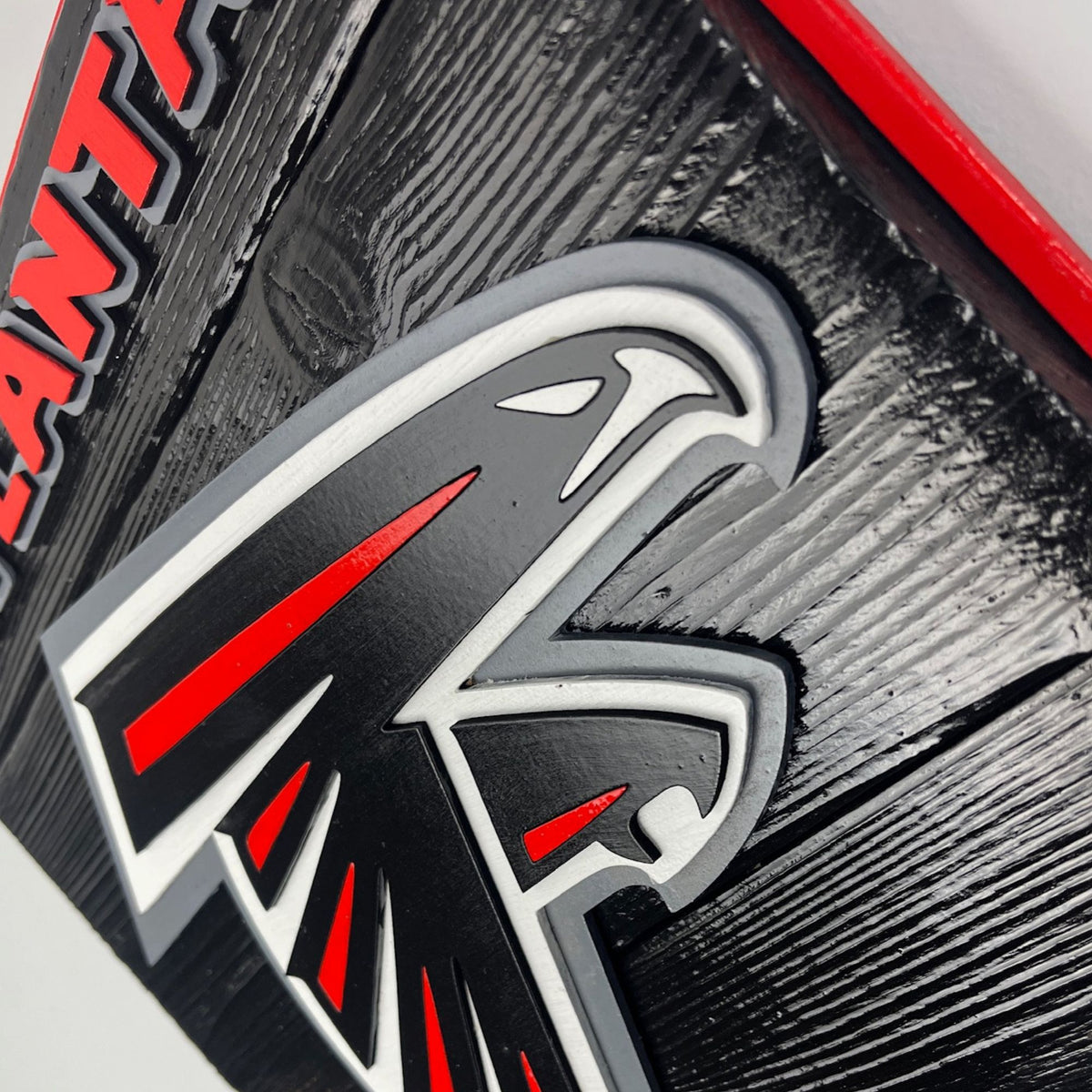 Atlanta Falcons Wood Shield – Wall Art – Handmade Fan Decor