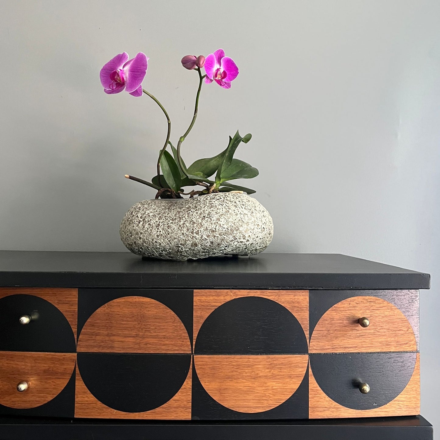 MCM Dresser with Circle Pattern