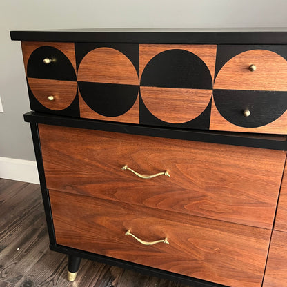 MCM Dresser with Circle Pattern