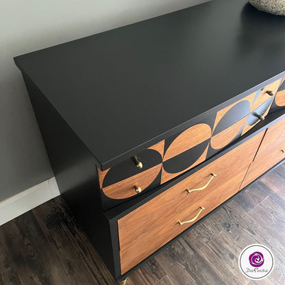 MCM Dresser with Circle Pattern
