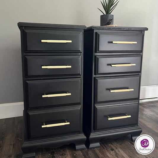 Black Tall Nightstands