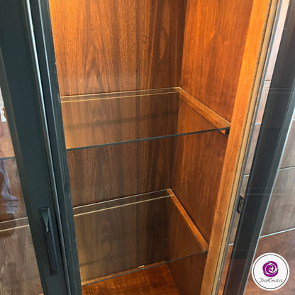 Large Black Display Cabinet