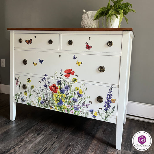 Flower Dresser in White