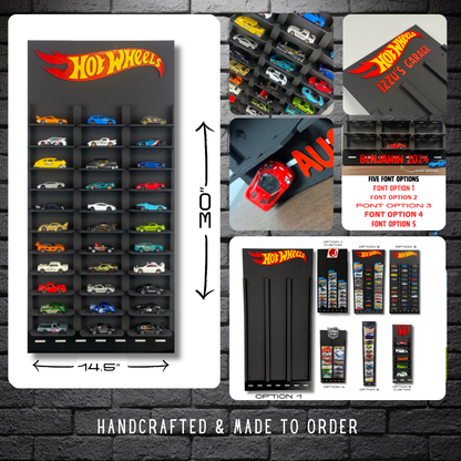 Toy Car Display Shelf 1/64 for Hot Wheels " Mainline " Blister Packs