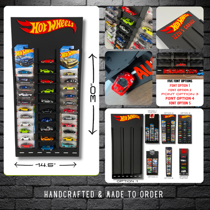 Toy Car Display Shelf 1/64 for Hot Wheels " Mainline " Blister Packs
