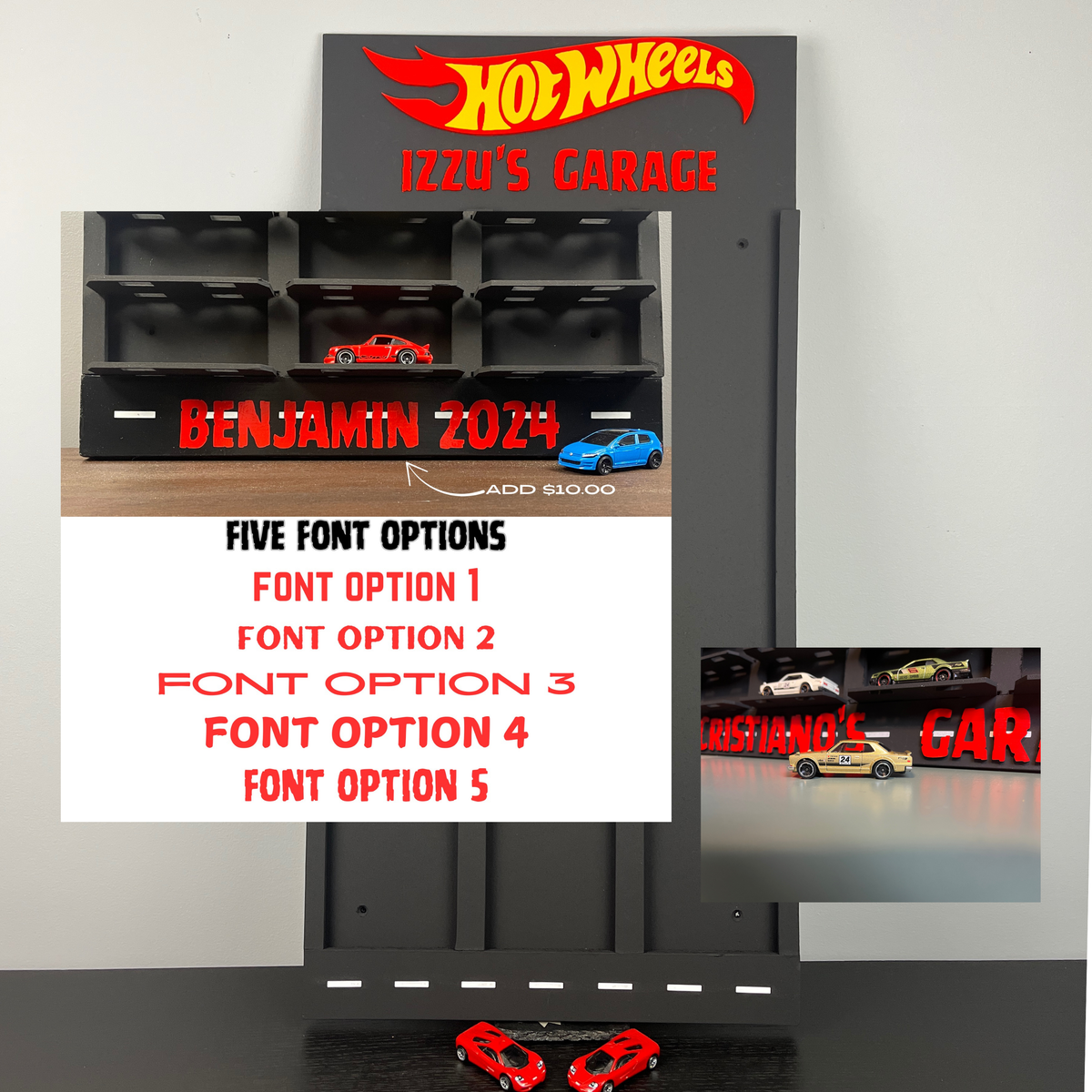 Toy Car Display Shelf 1/64 for Hot Wheels " Mainline " Blister Packs