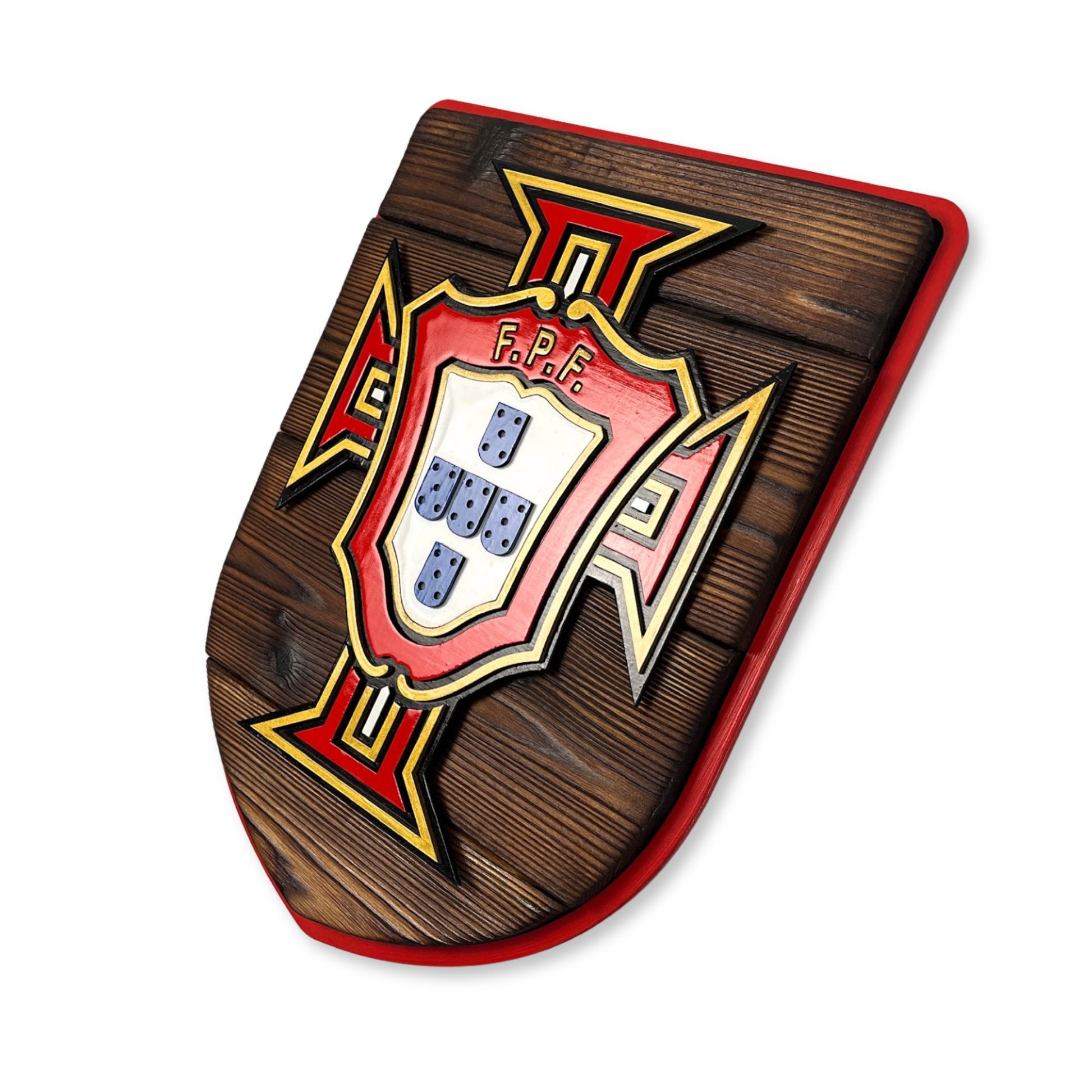 Portugal Soccer Federation Shield sign side profile
