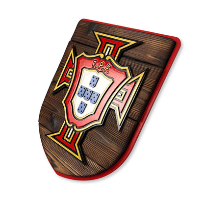 Portugal Soccer Federation Shield sign side profile
