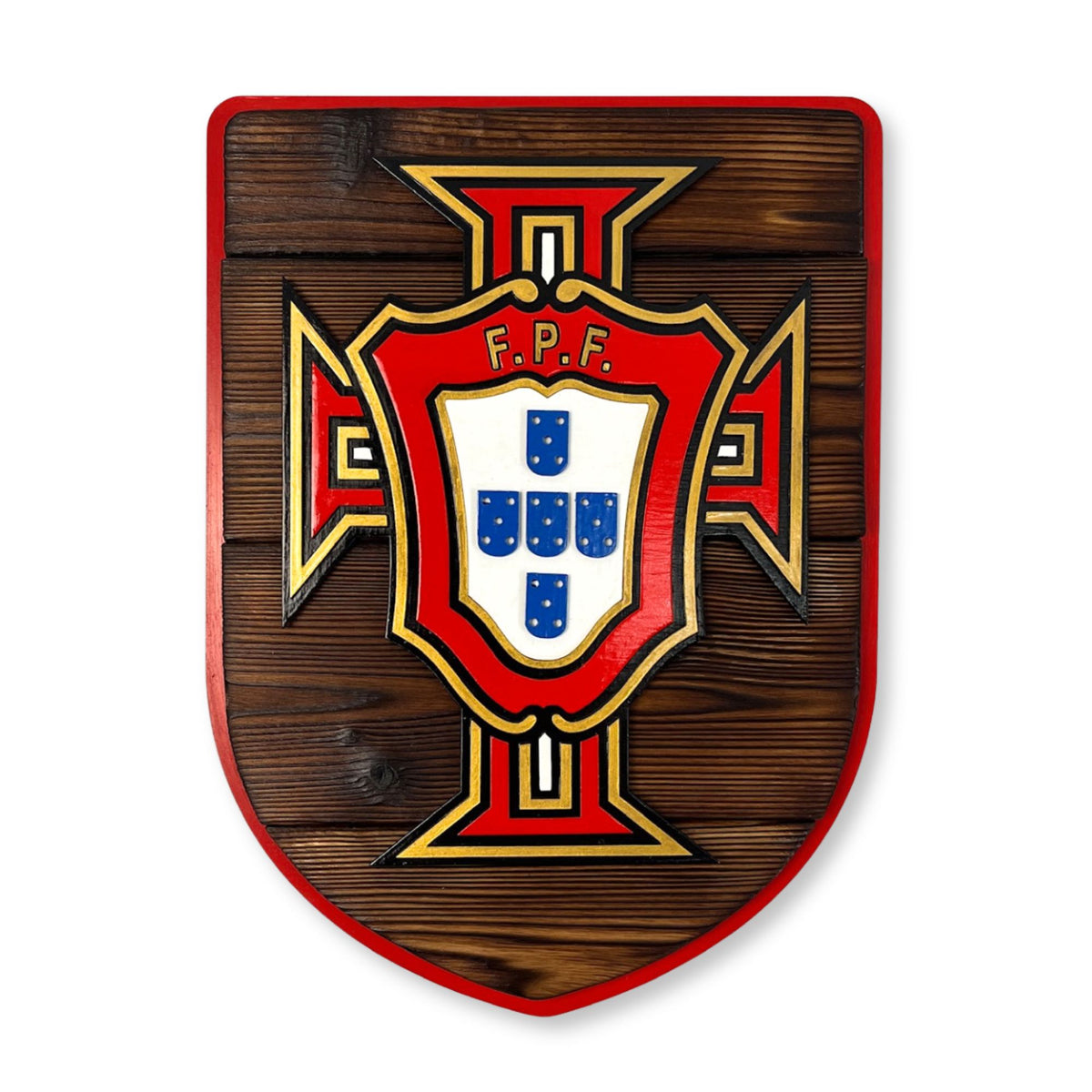 Portugal Soccer Federation Shield sign white backgroud