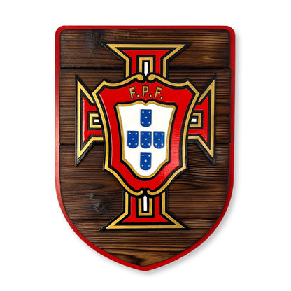 Portugal Soccer Federation Shield sign white backgroud
