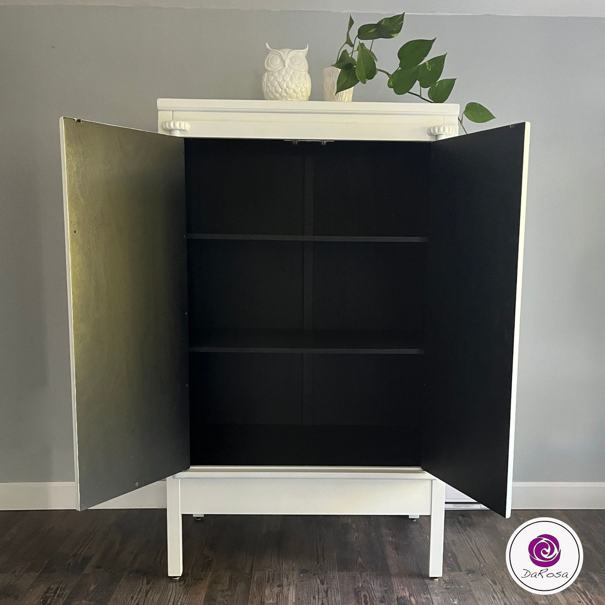 White Linen Armoire