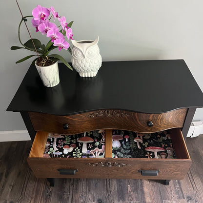 Oak Serpentine Dresser