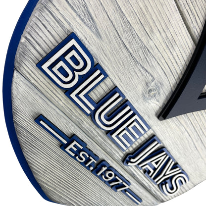 Toronto Blue Jays Wood Sign – Wall Art – Handmade Fan Decor Shield