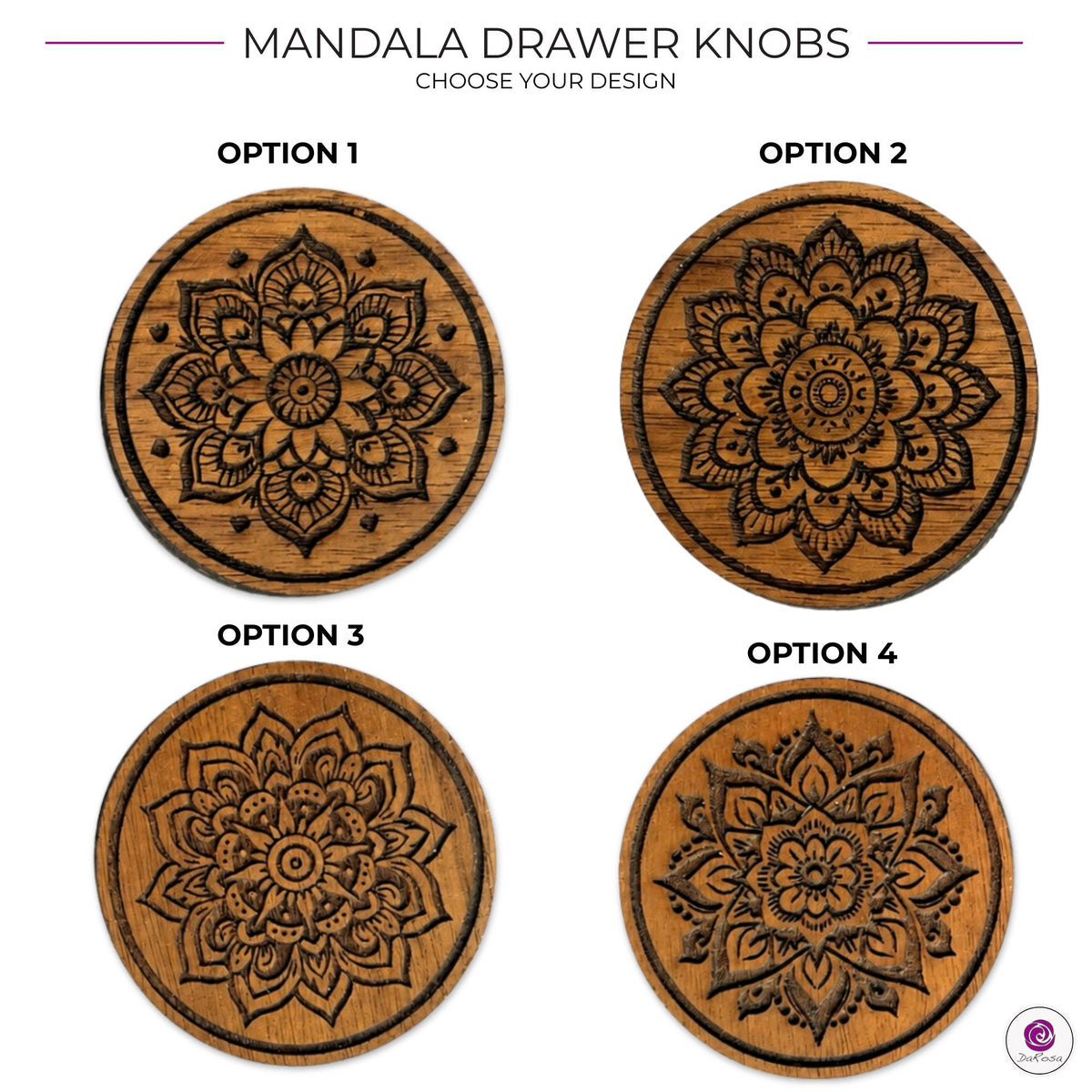 Mandala Drawer Knobs Options