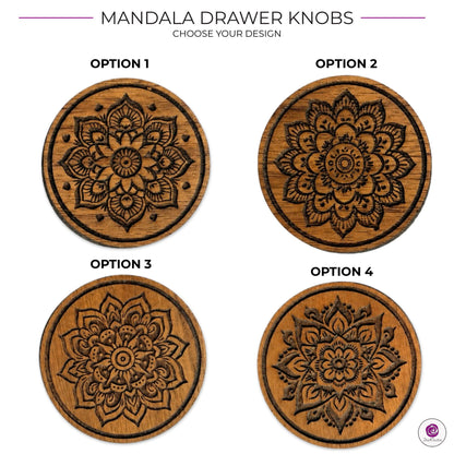 Mandala Drawer Knobs Options