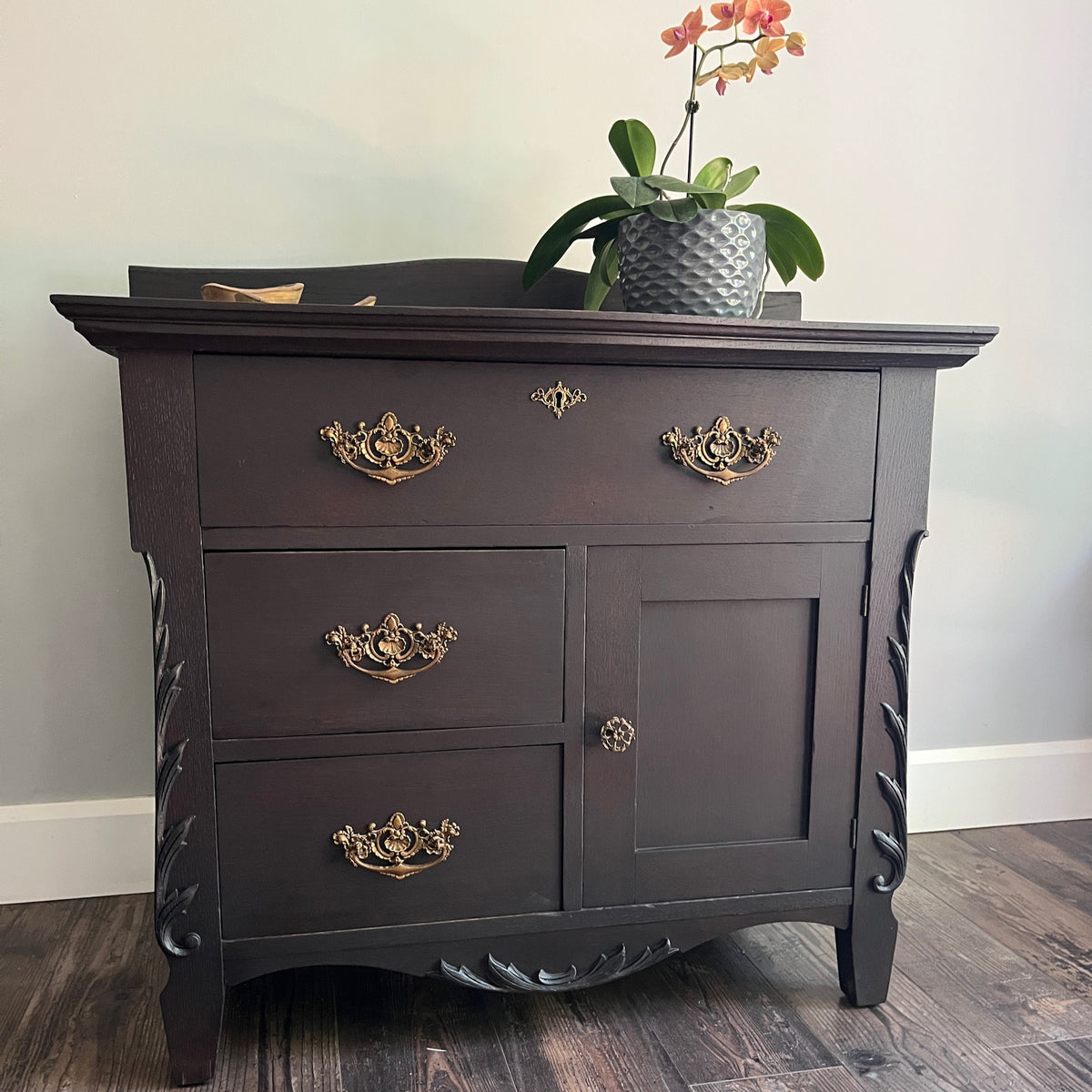 Antique Oak Washstand
