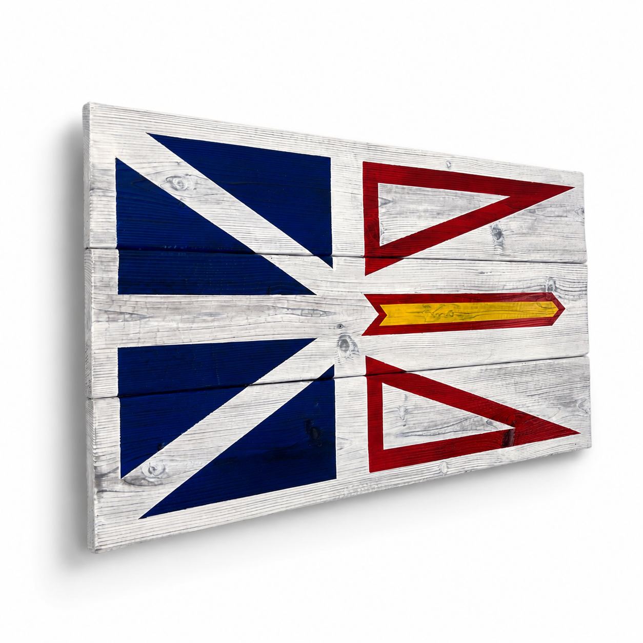 Newfoundland Wood Flag – Burnt Cedar, Outdoor Fade Resistant