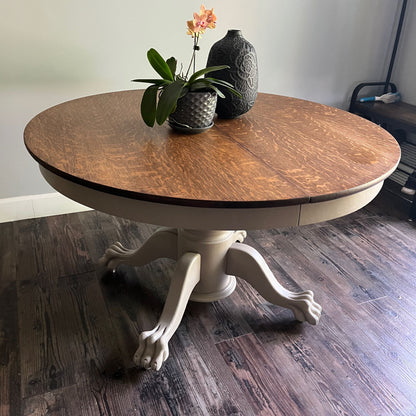 Oak Pedestal Table
