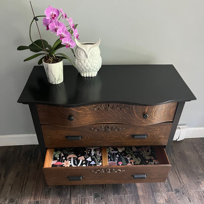 Oak Serpentine Dresser