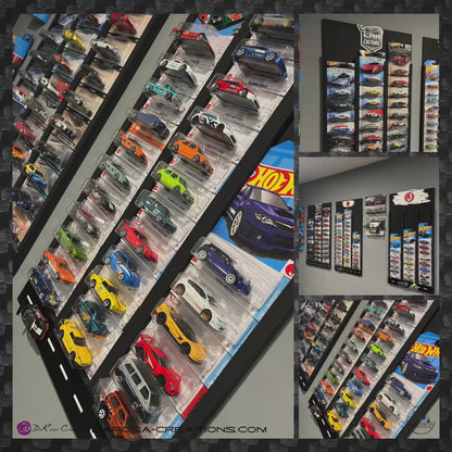 Toy Car Display Shelf 1/64 for Hot Wheels " Mainline " Blister Packs