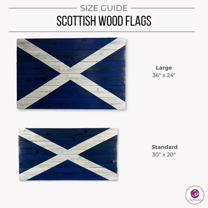 Scotland flag wood wall decor handcrafted Scottish saltire design
