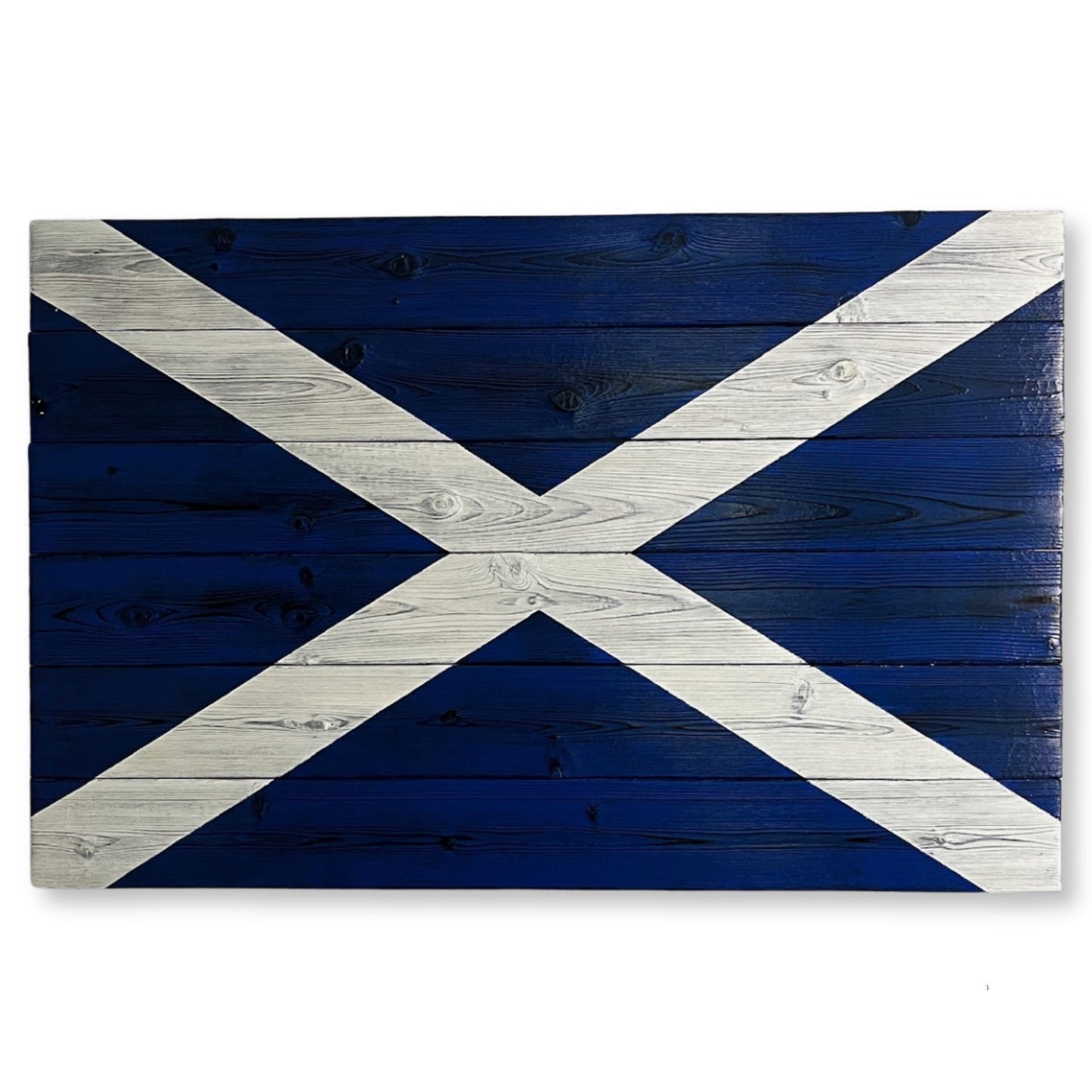 outdoor scottish wooden flag