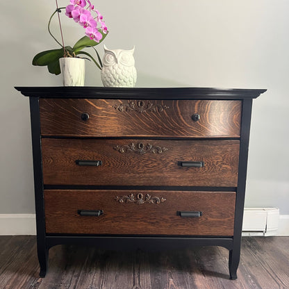 Oak Serpentine Dresser