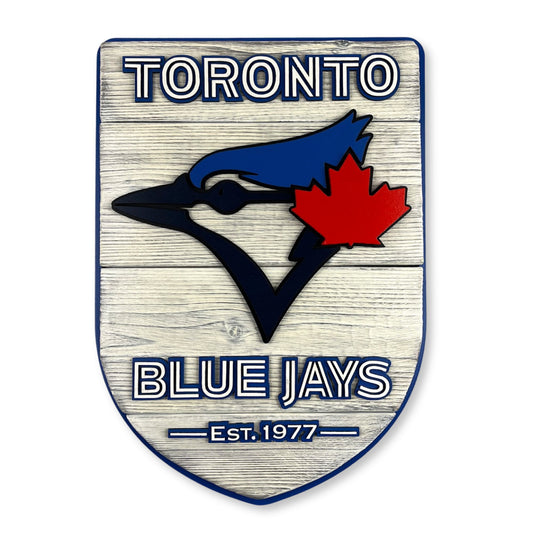 Toronto Blue Jays wood sign wall art handmade baseball fan decor