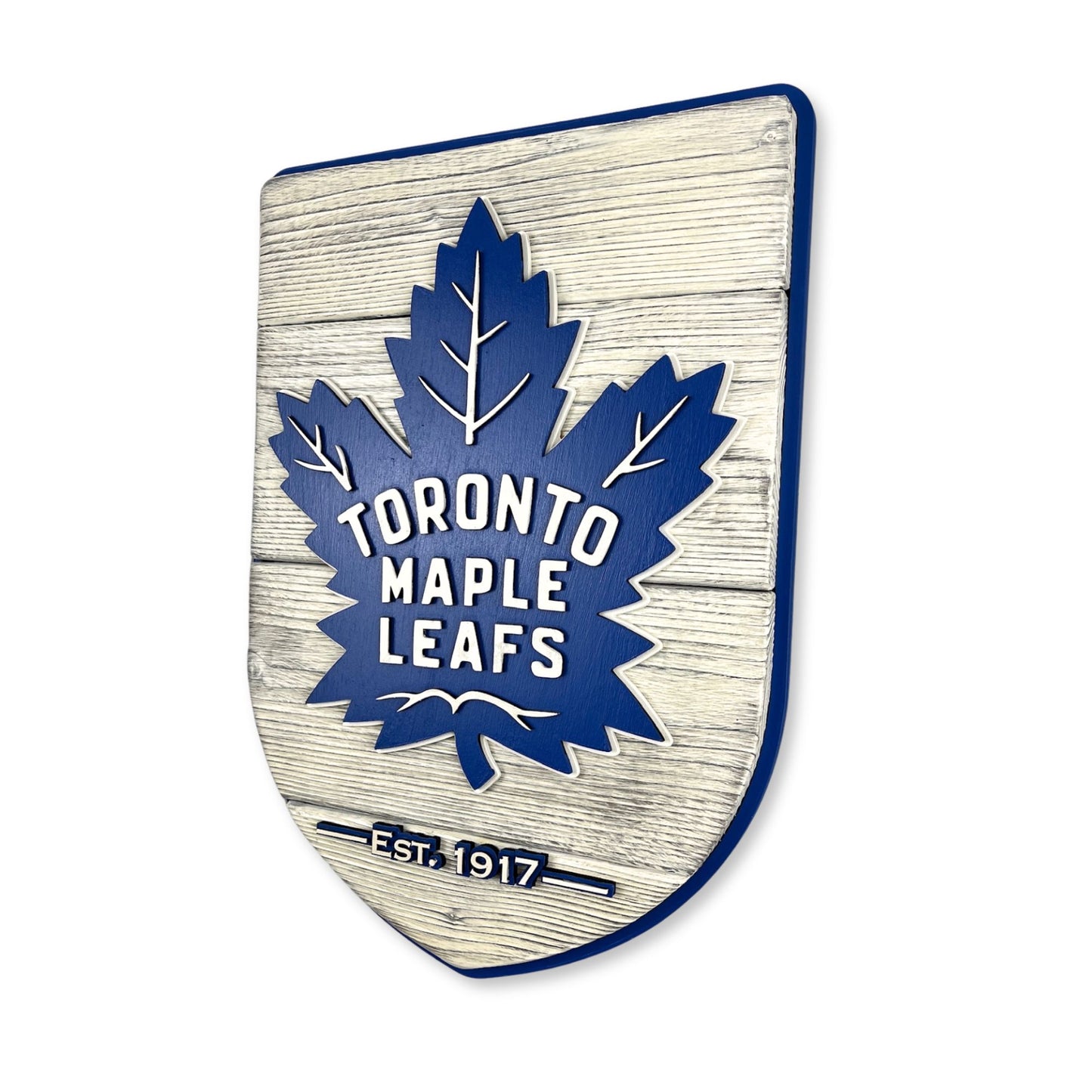 Toronto Maple Leafs Wood Shield – Wall Art – Handmade Fan Decor
