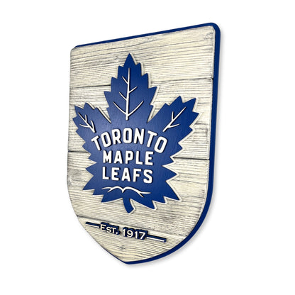 Toronto Maple Leafs Wood Shield – Wall Art – Handmade Fan Decor