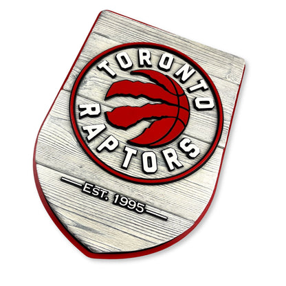 Toronto Raptors Wood Shield – Wall Art – Handmade Fan Decor