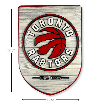 Toronto Raptors Wood Shield – Wall Art – Handmade Fan Decor