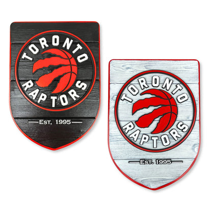 Toronto Raptors Wood Shield – Wall Art – Handmade Fan Decor