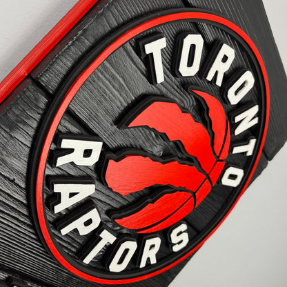 Toronto Raptors Wood Shield – Wall Art – Handmade Fan Decor