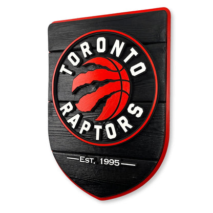 Toronto Raptors Wood Shield – Wall Art – Handmade Fan Decor