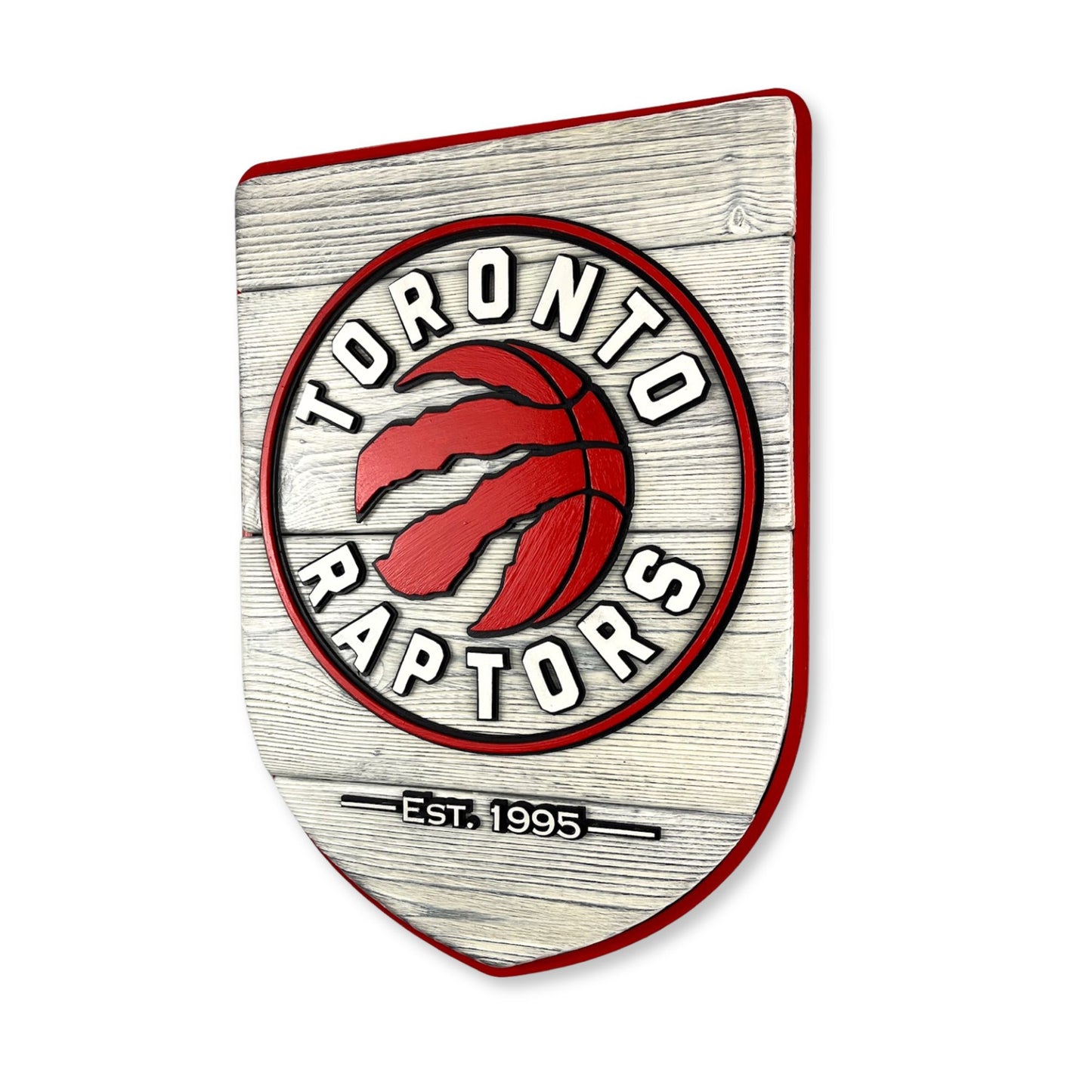 Toronto Raptors Wood Shield – Wall Art – Handmade Fan Decor