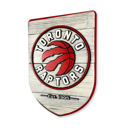 Toronto Raptors Wood Shield – Wall Art – Handmade Fan Decor