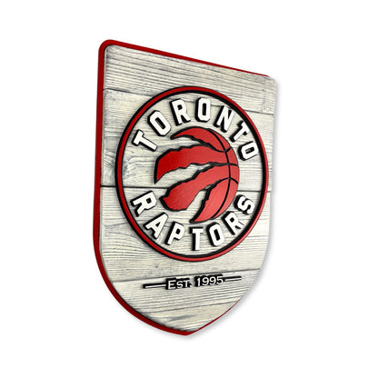 Toronto Raptors Wood Shield – Wall Art – Handmade Fan Decor